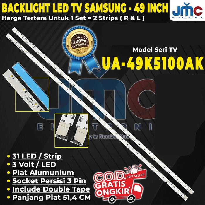 DK23 Backlight TV For Samsung 49 Inch UA49K5100AK 49K5300AK 49K5100