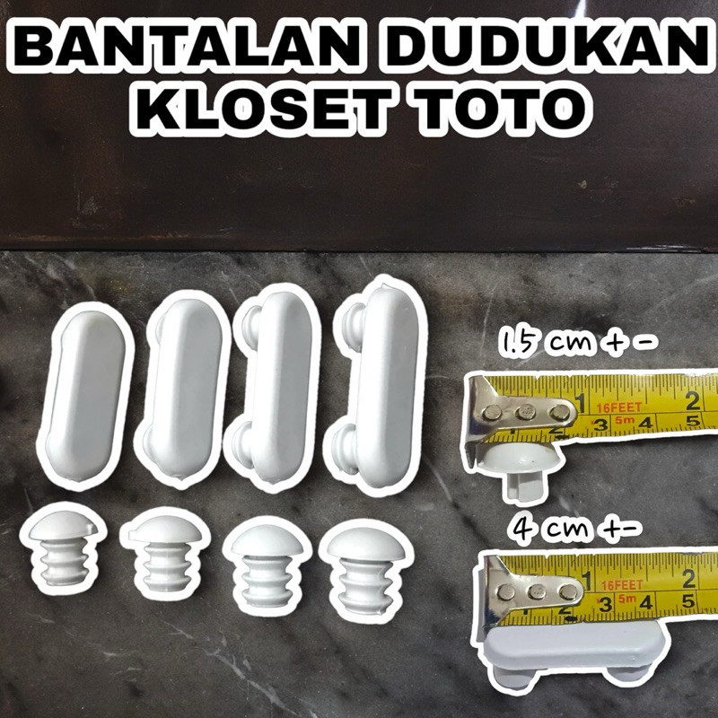 Karet Bantalan Kloset Duduk Toto 1 Set / Karet Closet Duduk Toto / Karet Bantalan Dudukan Kloset TOT