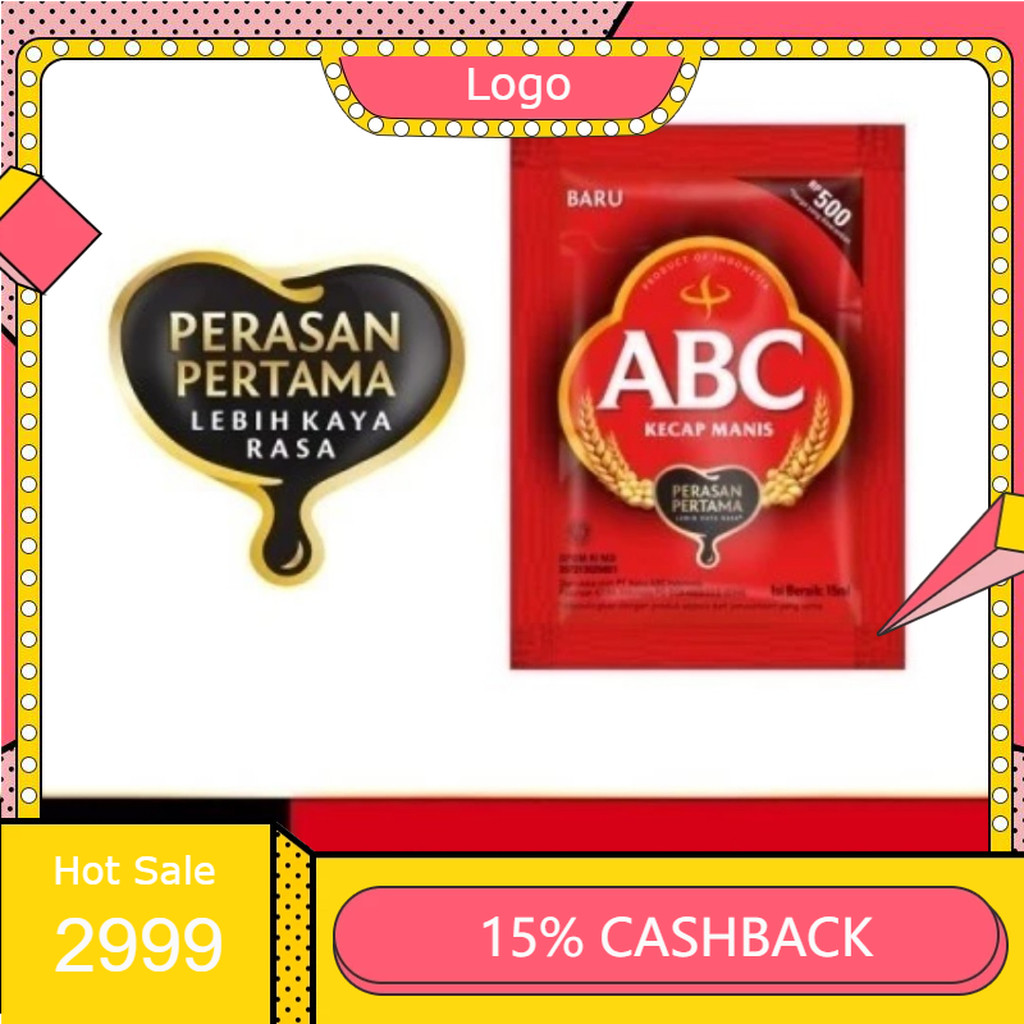 

HM ~ 1 Renceng Kecap Manis ABC Sachet 12x15ml.