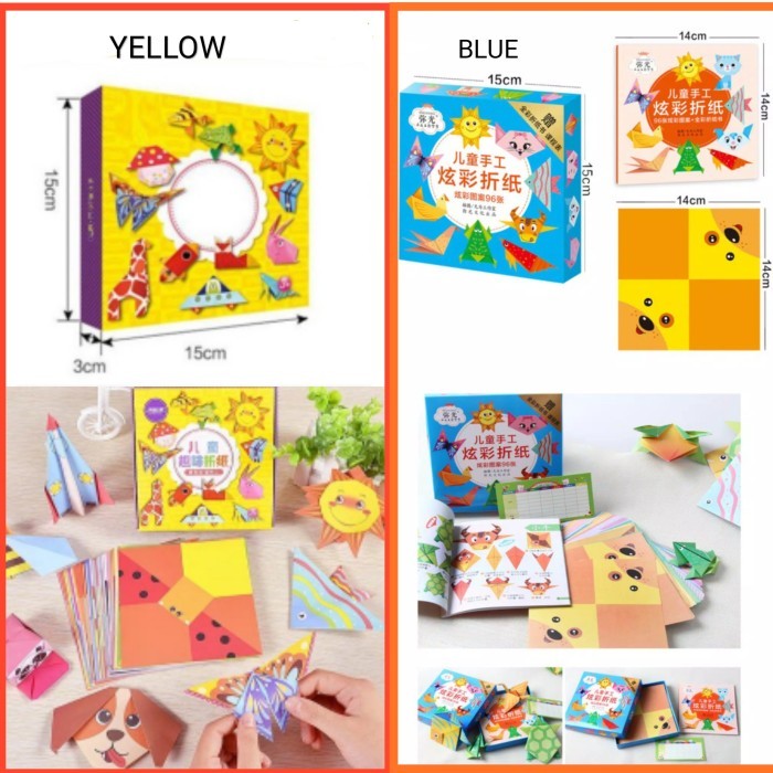 

LARIS-Mainan anak edukasi - origami anak kertas lipat kerajinan tangan anak - BLUE
