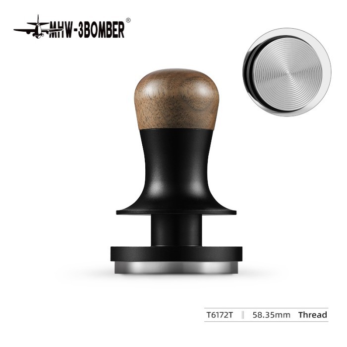 

TP MHW-3BOMBER - 58.35mm Flash Constant Pressure Tamper Click 2.0 /Material SUS 304 Stainless Steel & Titanium / Espresso Portafilter Barista Tool penekan bubuk kopi coffee tamping tamper kopi adjustable premium original MHW3BOMBER - 58.35-Thread