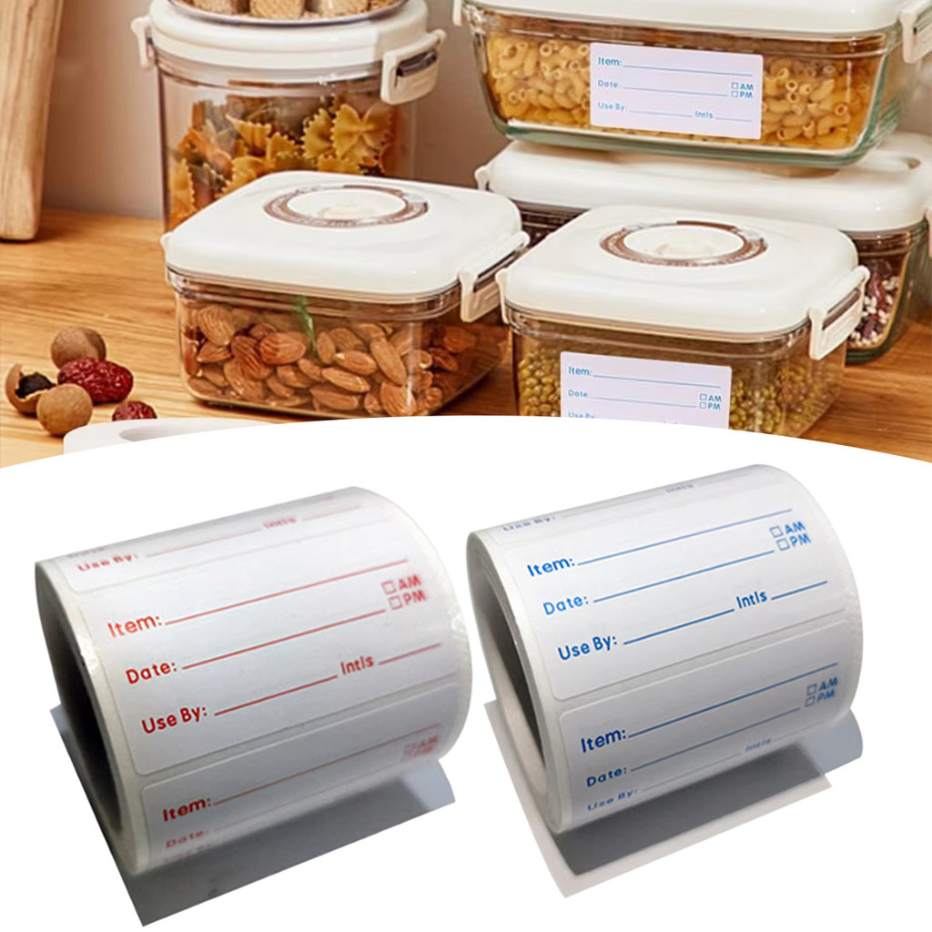 

500pcs Sticker label Expired Stiker Tanggal Kadaluwarsa Label Penyimpanan Makanan Food Perlengkapan Dapur