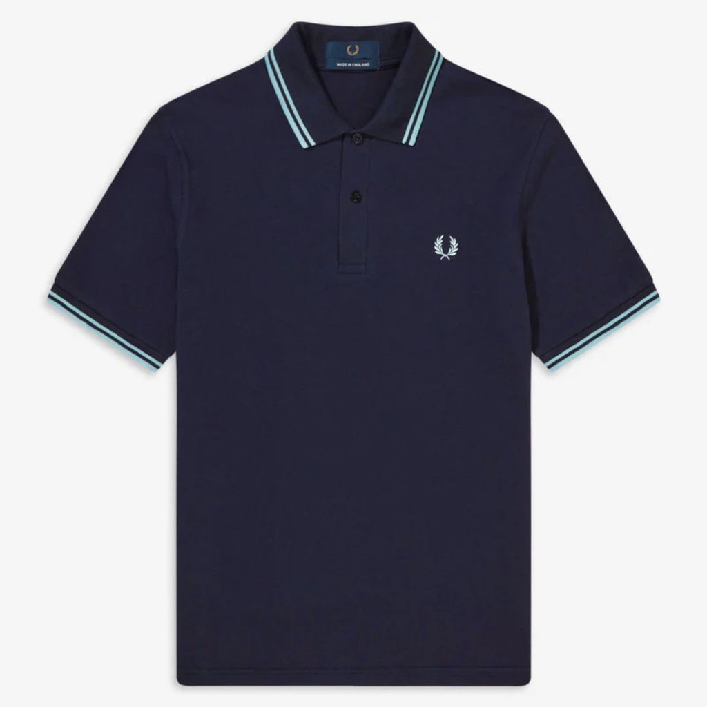 TWIN TIPPED FRED PERRY SHIRT NAVY