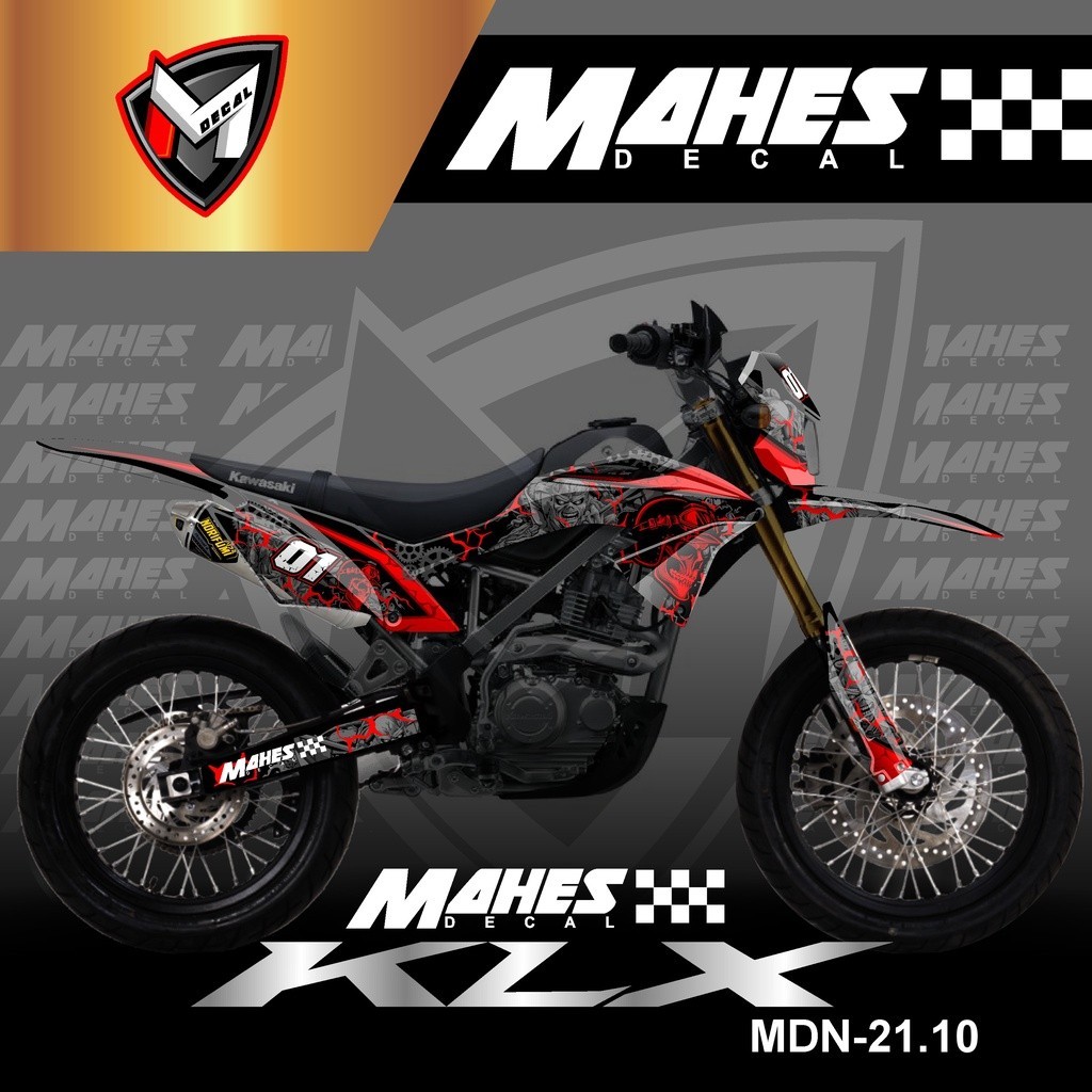 Decal Sticker Motor Cross KLX 150 BF Fullbody - Stiker KLX BF / G /Extreme