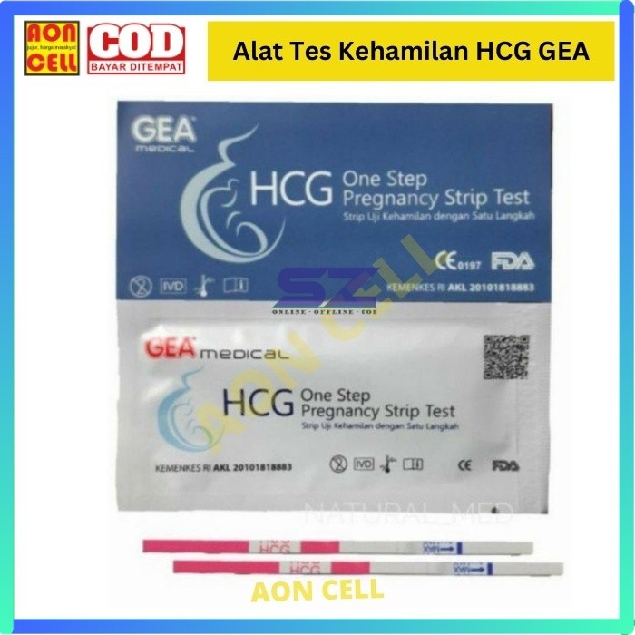 alat tes kehamilan HCG urine pregnancy tespek testpac GEA