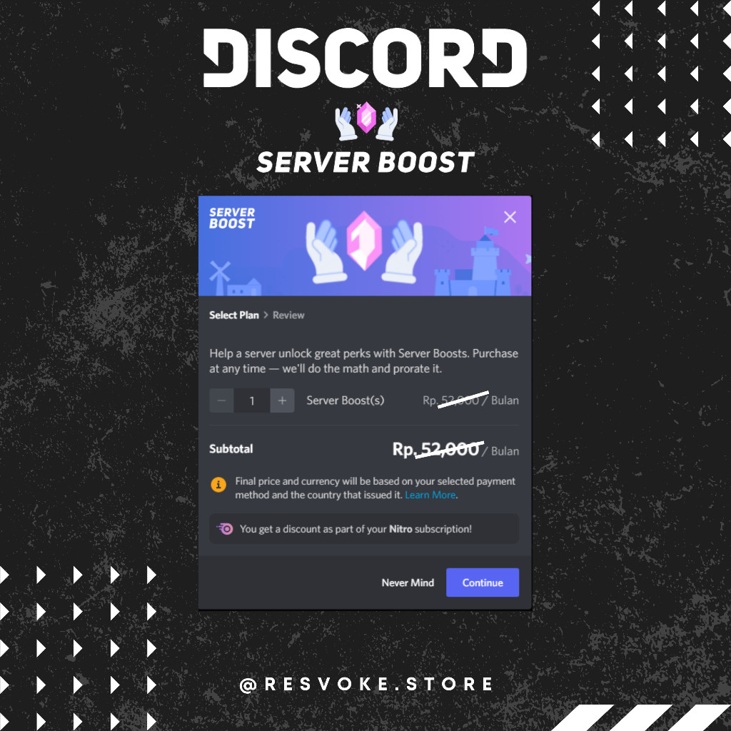 JASA BOOST / BOOSTING SERVER DC 3 BULAN DISCROD LEVEL 3 TERMURAH