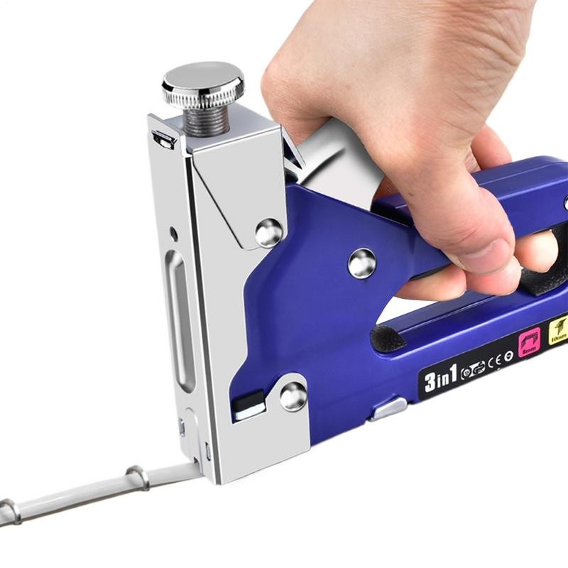 

Upholstery Stapler Heavy Duty Power Adjustment Nailer Furniture Stapler Power Adjustment With 3000 Nails Manual Wood Nailer For