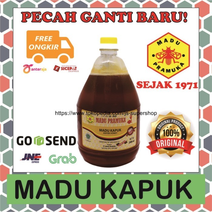 

Madu asli kapuk 2 liter madu pramuka alami
