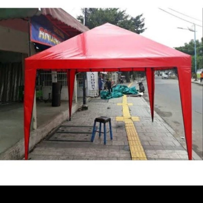 atap kain terpal tenda cafe uk 3x3