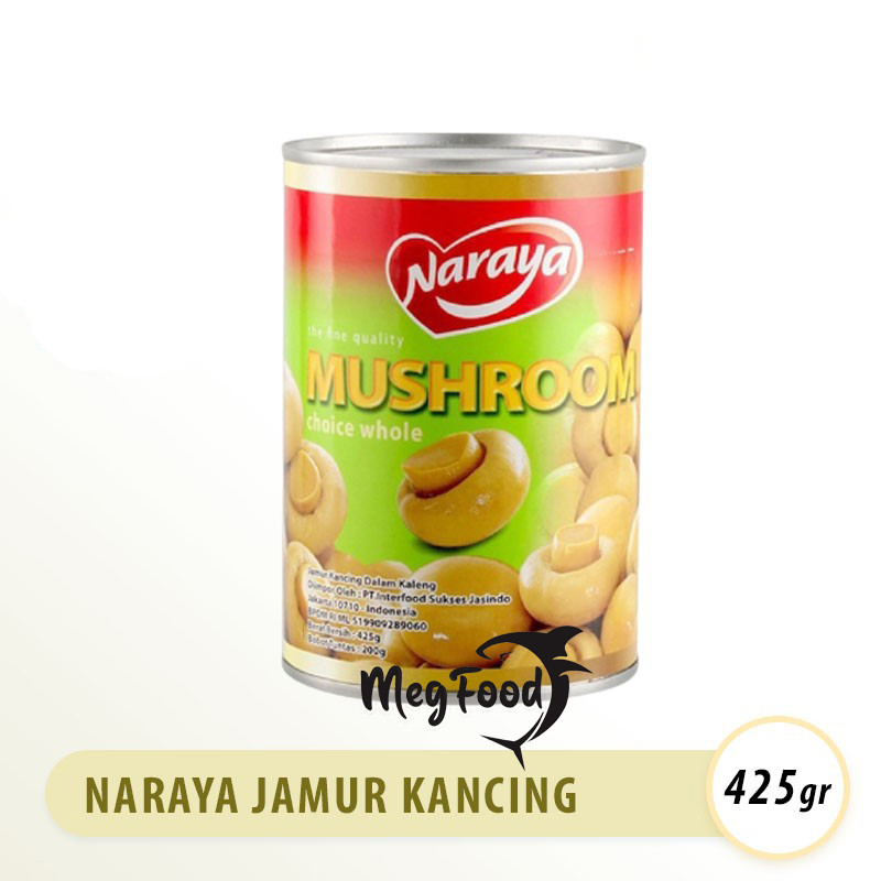 

Naraya Mushroom Champignon / Jamur Kancing Kaleng 425 gram