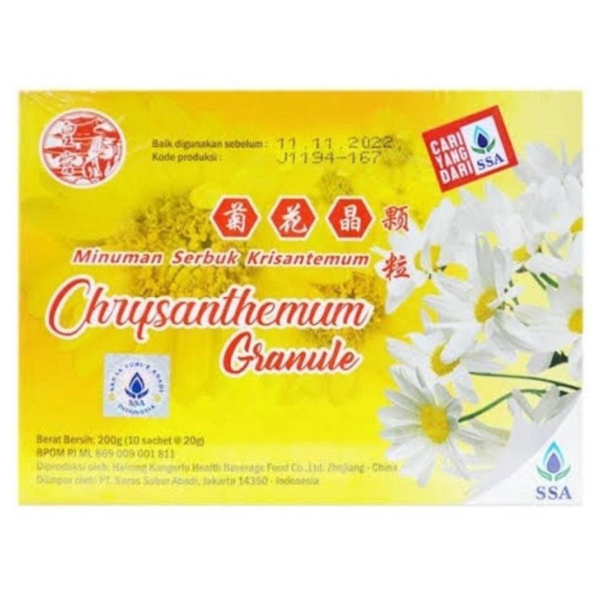 

CRYSANTHEMUM GRANULE Teh Bunga Kembang Matahari PT SSA