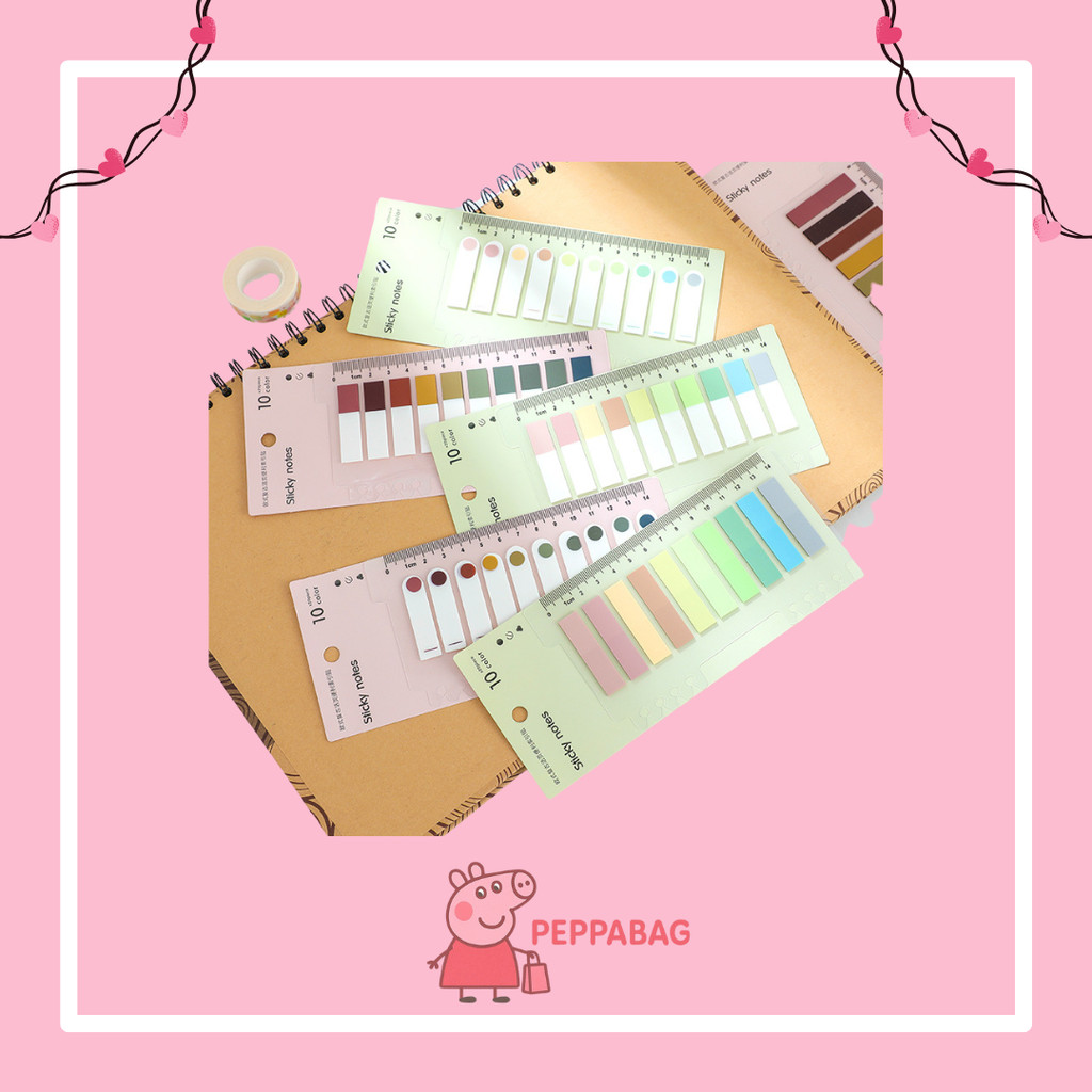 

Sticky Note Warna Neon Pastel Untuk Pembatas Buku Isi 200 Lembar - ES0301
