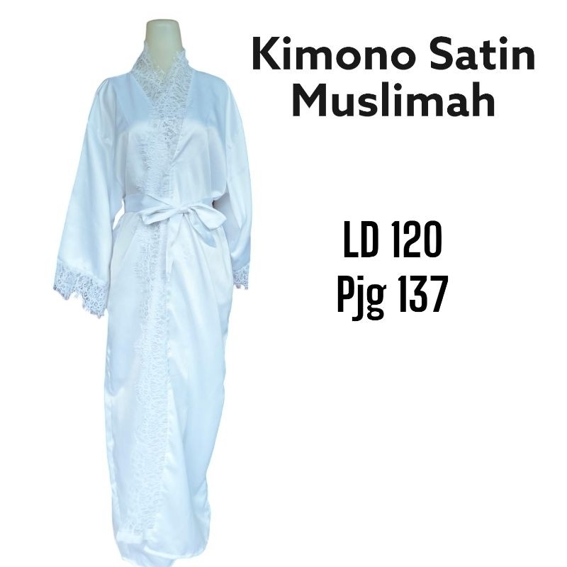 MEGA PROMO Kimono Satin Baju Tidur Panjang Premium