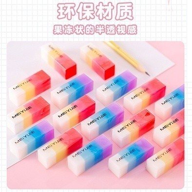 

Penghapus Pensil Motif Warna Warni Colorful Eraser 930