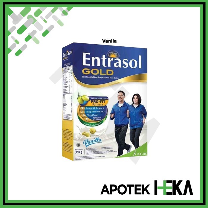 

[PROMO]Best Seller Entrasol Gold 340 g - Susu Tinggi Kalsium - Vanila