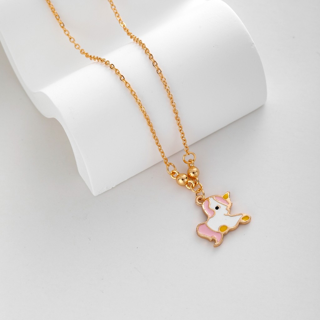 Kalung Anak Balqis 208N kalung anak titanium wanita emas muda model korea murah anti karat panjang a