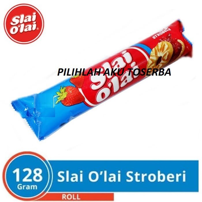 

Biskuit Slai Olai Strawberry Roll / Slai Olai Stroberi Roll 128 gr ( HARGA SATUAN )