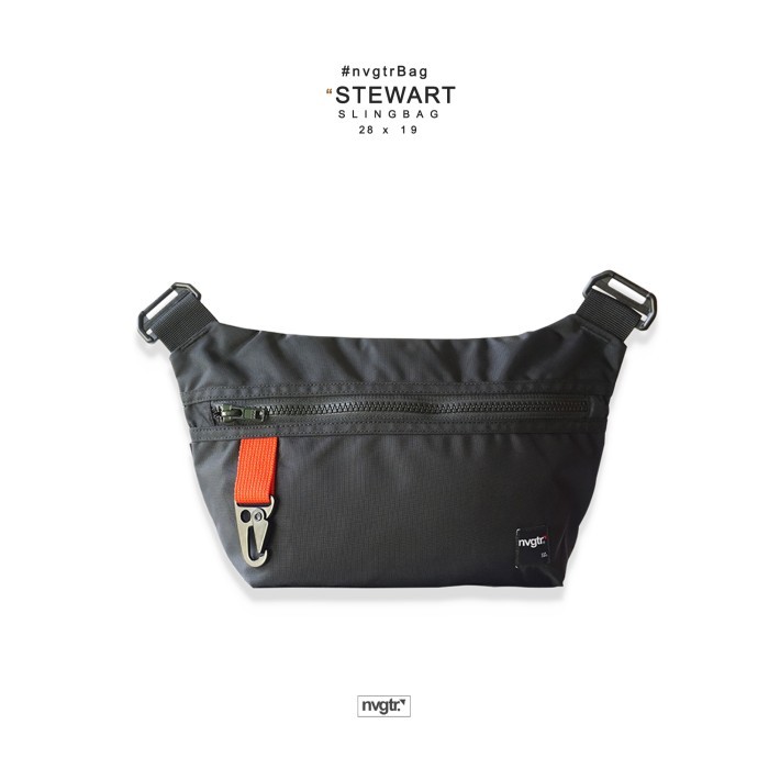 Tas Selempang, Slingbag "STEWART” / Unisex nvgtr bag - Hitam