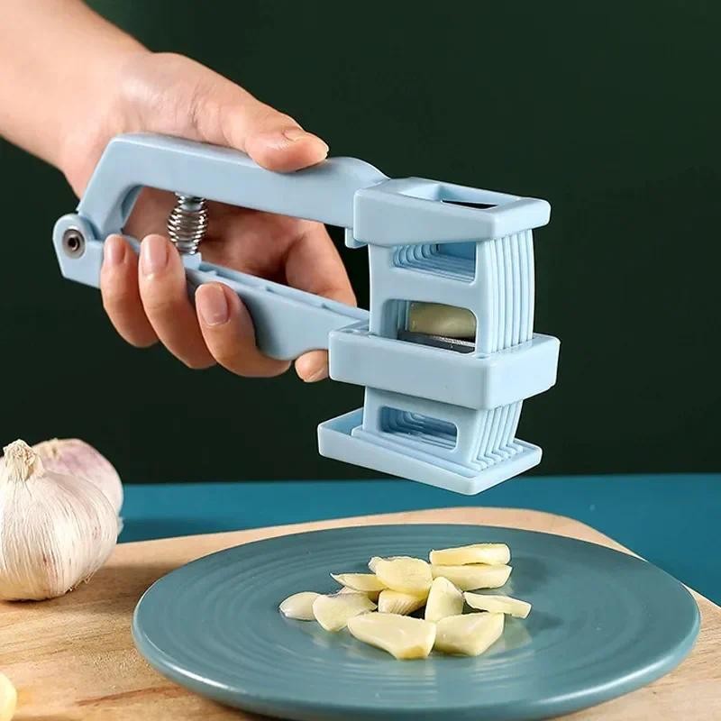 

Kitchen Garlic Press Slicer Manual Ginger Knife Vegetable Chopper Squeezing Divider Food Crusher Cutter Home Gadgets Kitchenware