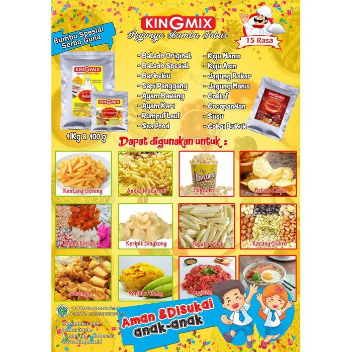 

[[PROMO]]New Bumbu Tabur KingMix Paket 8 Rasa x 250gr