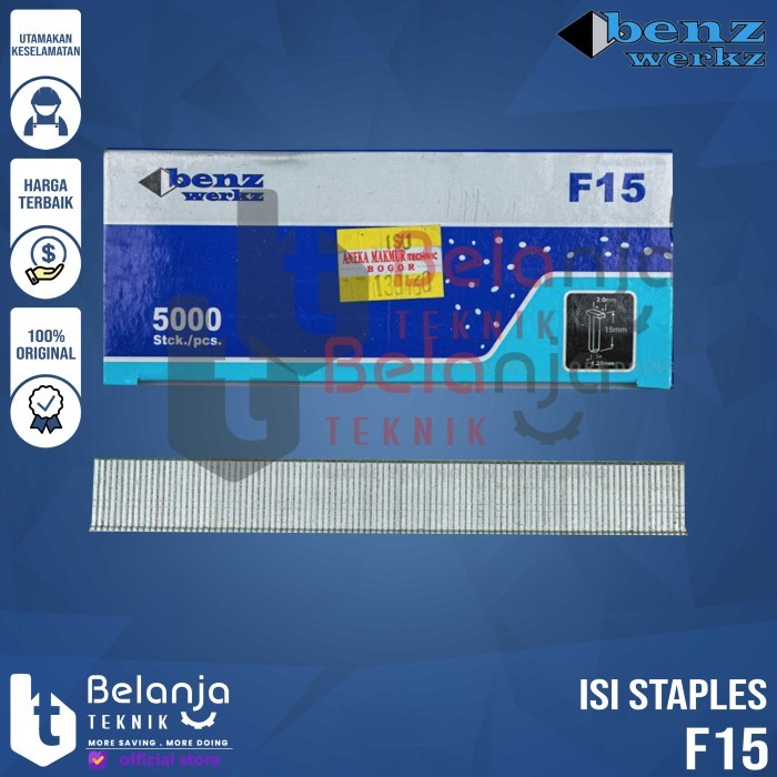 

Benz F15 MO Isi Mesin Staples Paku Tembak Lurus Mata Gun Nailer F 15