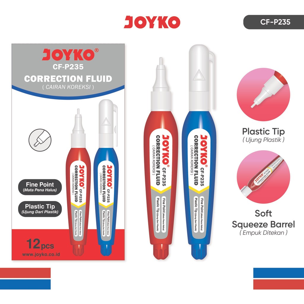 

JOYKO Correction Fluid 1 Pack CF-P235 Isi 12 Pcs