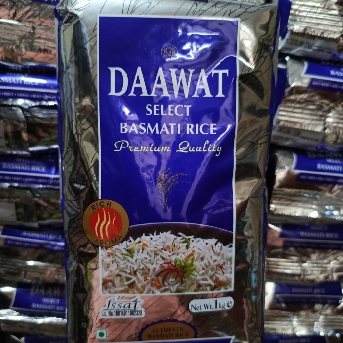 

qrue_mart- [Best Quality] Beras Basmati 1 kg DAAWAT SELECT BASMATI RICE premium quality