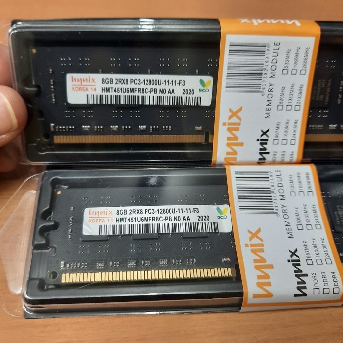 memory ram pc 8GB PC3 12800U all pc