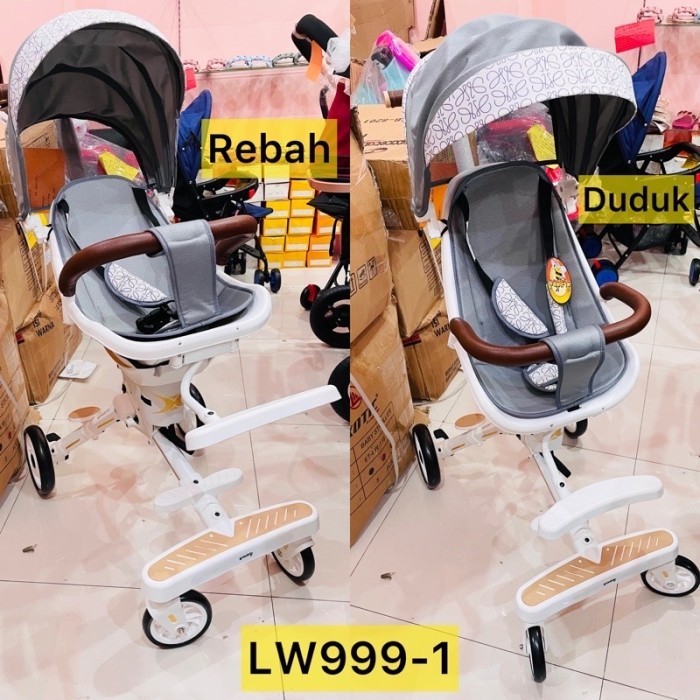 MAGIC STROLLER / TRIKE / KURSI DORONG ANAK PACIFIC LW-999-1 /LW 999 1 - Putih