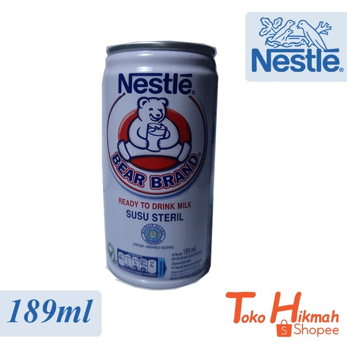 

BEAR BRAND Susu Kaleng Susu Beruang Susu Steril 189ml