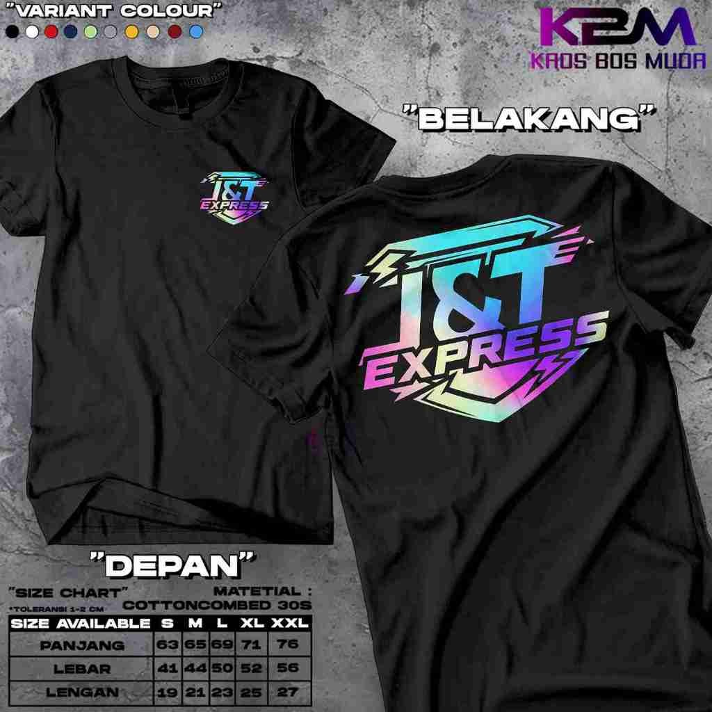Kaos Kurir Ekspedisi " Jnt Express Reflektif " - Jnt/J&T/Kaos Kurir