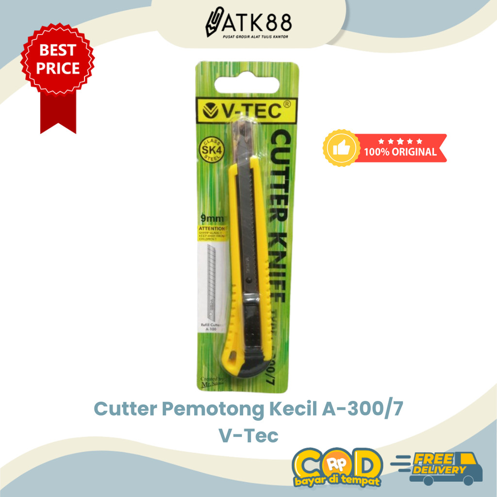 

[ATK88] Cutter Kecil V-Tec A-300/7 - Pisau Pemotong Tajam