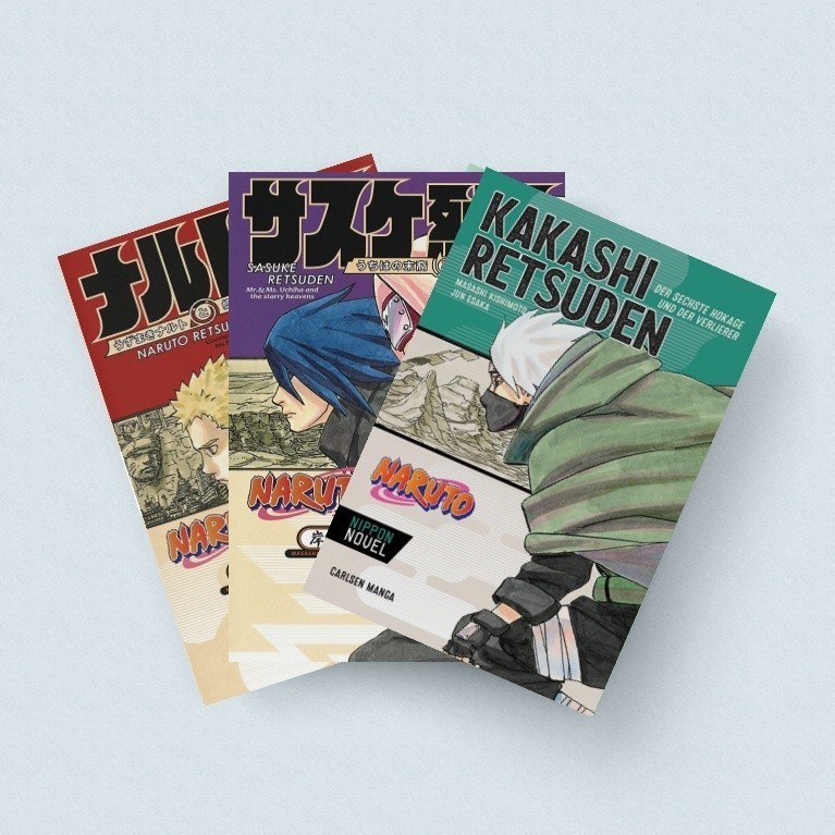 Novel (Versi Eng & Indo) Light Novel NARUTO Retsuden, SASUKE Retsuden, KAKASHI Retsuden Series