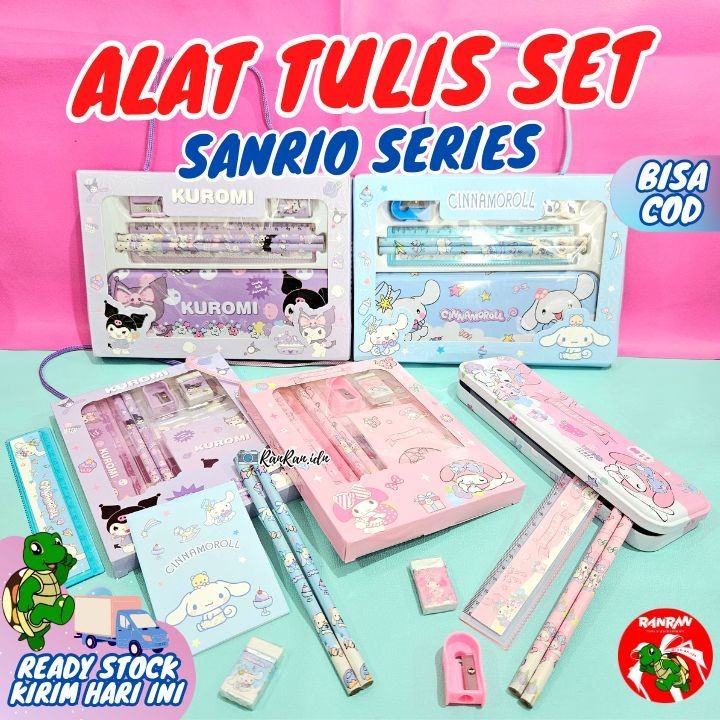 

[ DFS ] - VIRAL Stationery Mini Set Alat Tulis Sekolah Karakter Sanrio/Alat Tulis Anak Sanrio/Pensil Sanrio vtf-35