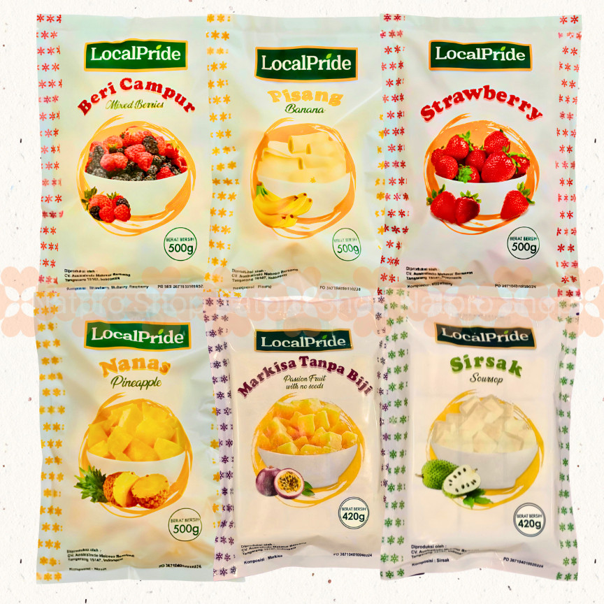 

Local Pride Frozen Fruit | Buah Beku Segar 500g – Smoothie & Dessert Siap Saji