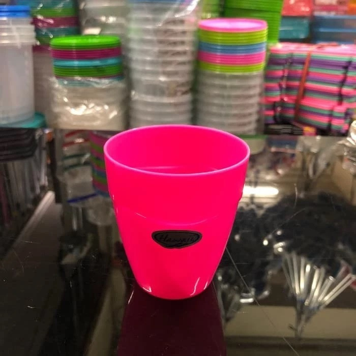 Gelas Plastik Tebal / Mug Ventury Colorful Glass Hawaii 5557