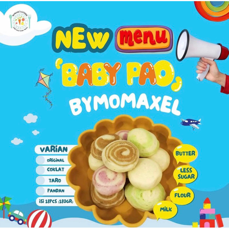 

MINI PAO SNACK MPASI BEKAL SEKOLAH ANAK VARIAN MIX HOMEMADE - ISI 18 pcs