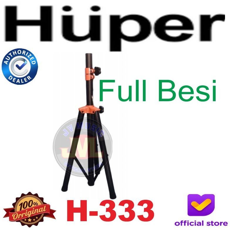 Huper H-333 Stand Speaker Tripod Huper H333 Kaki Speaker Tiang Speaker