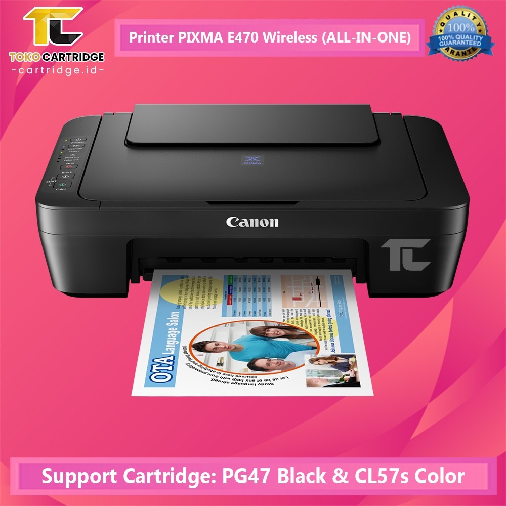 

Printer Canon E410 MG2570S AIO Print Scan Copy Canon E470 All-In-One Multifunctions WiFi A4 Bergaransi Original
