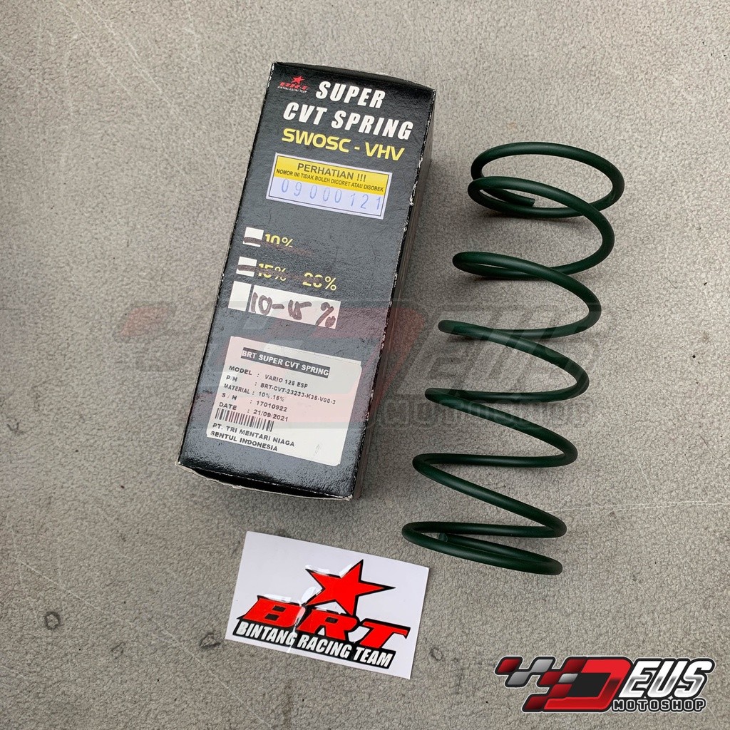 SANRIRINTOJAYASHOP Per CVT BRT Racing Honda Vario / PCX / ADV / Stylo Nmax Beat Mio 1500RPM 2000RPM 