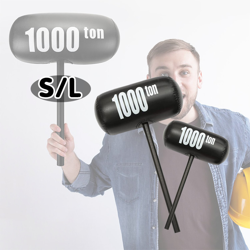 Mainan Balon Palu Besar 1000 Ton Balon Palu Tiup Funny Mainan Balon Palu 69cm/40cm