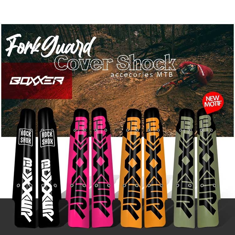 SPECIAL MOTIF SIMPEL BOXER/FORK GUARD / AKSESORIS MTB / PELINDUNG SKOK DEPAN SEPEDA MTB