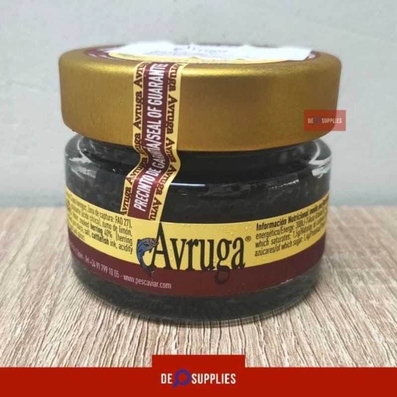 

Avruga Caviar 120gr - Pescaviar Kaviar Telur Ikan Hitam Smoked Premium