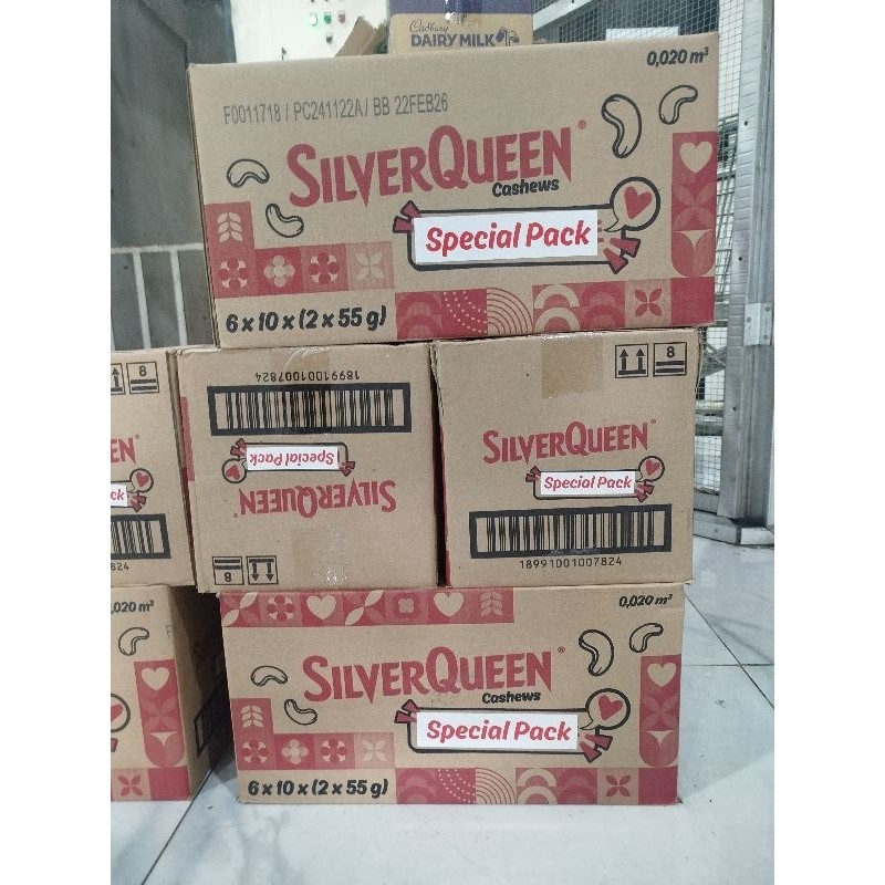 

SILVERQUEEN CASHEW SPECIAL EDITION VALENTINE Kartonan 6×10×(2×55GR) // EXP 03/26