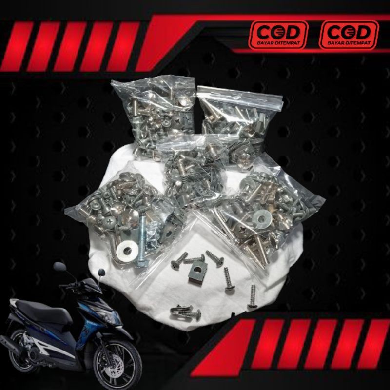 COD Baut Full Body Hayate 125 / Baut Fullset body halus body kasar Suzuki Hayate 125