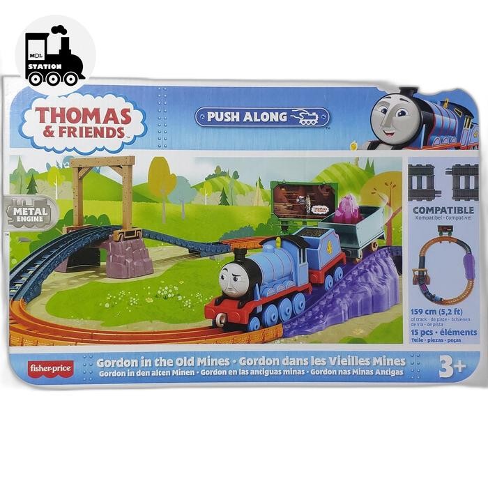 XMCH Thomas and Friends All Engine Go Push Along - GORDON IN THE OLD MINES
