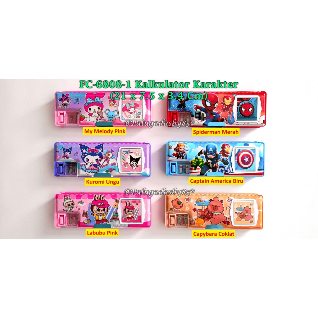 

(1 Biji) Kotak Pensil Magnet Kalkulator 21 x 7.5 x 3.4 Cm / Kotak Pensil Magnet GXIMP FC-6808-1