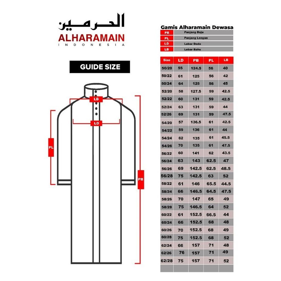 AL Haramain Jubah / Gamis Pria Anak / Remaja & Dewasa Viet Polos / Jubah AL Haramain | Putih | Hitam