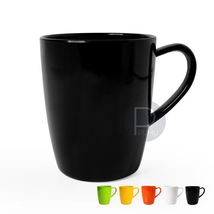 br e Gelas Melamin - Cangkir Melamin - Mug Melamin - Gelas Cangkir - GL3195 - Hitam