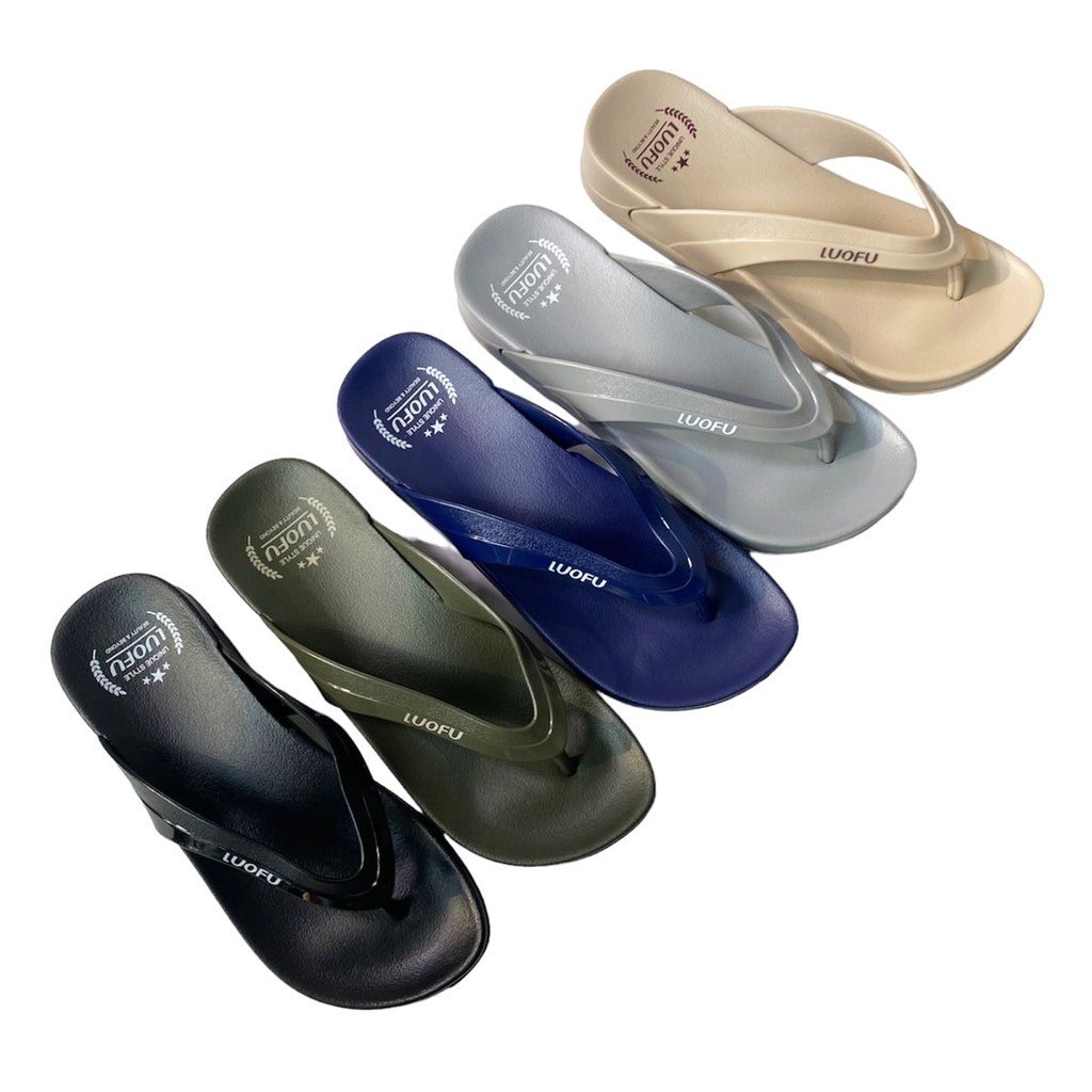 LUOFU ORIGINALS Sendal Jepit Jelly Karet Eva Wanita  E7161-5WB [c03]